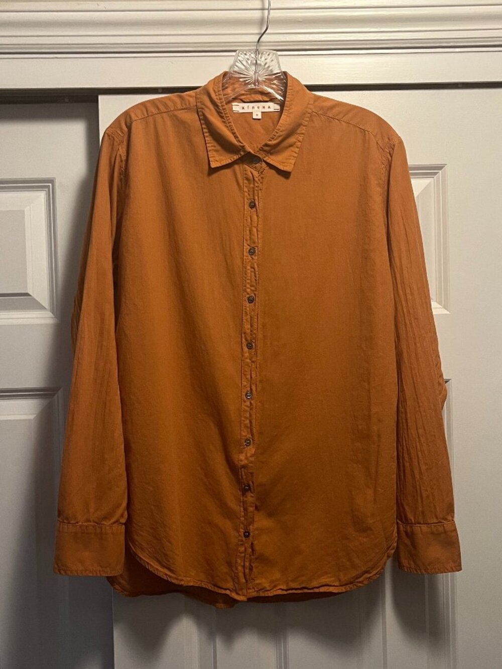 Xirena Size S • Yellow/Orange Relaxed Button Down Shirt